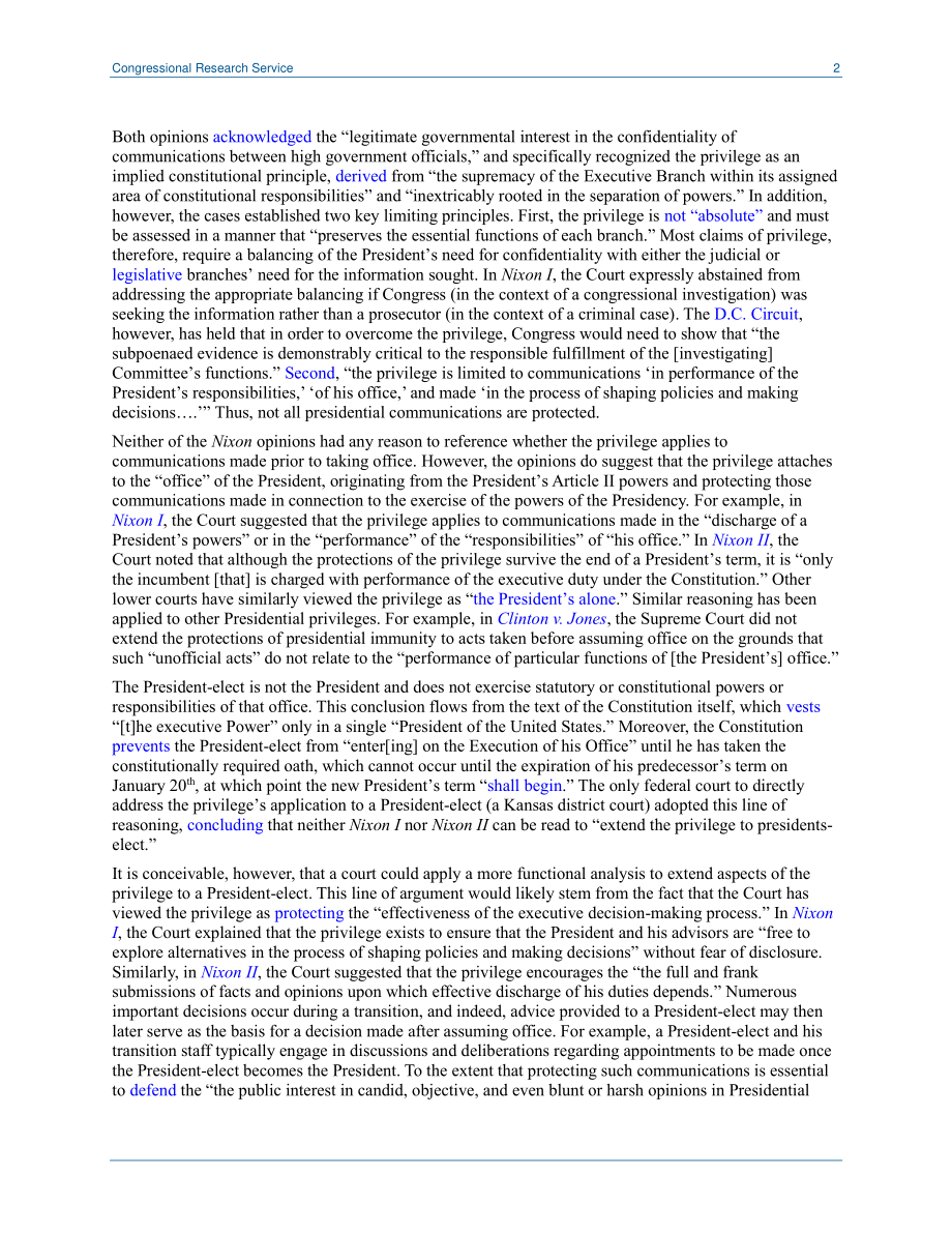 [20180308]LSB10094_行政特权是否适用于当选总统的通信？.pdf_第2页