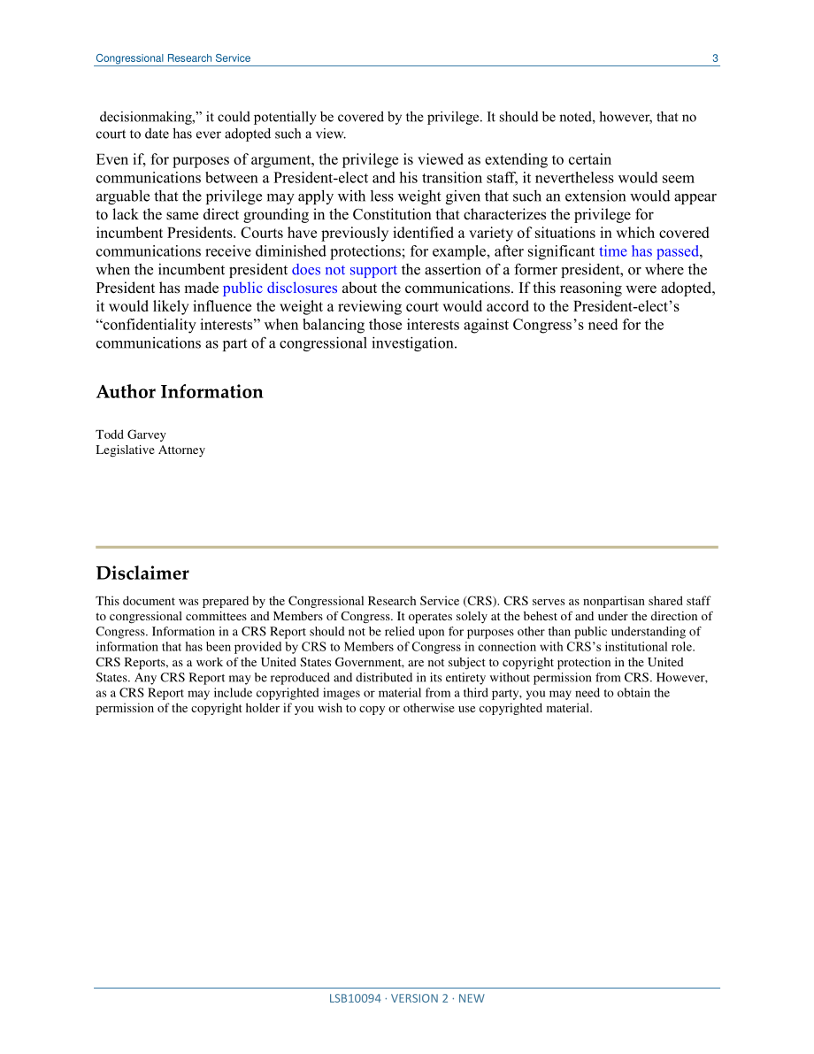 [20180308]LSB10094_行政特权是否适用于当选总统的通信？.pdf_第3页
