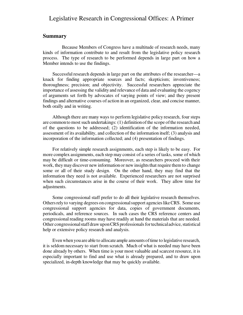 [20010109]RL30796_国会办公室的立法研究：基础.pdf_第2页