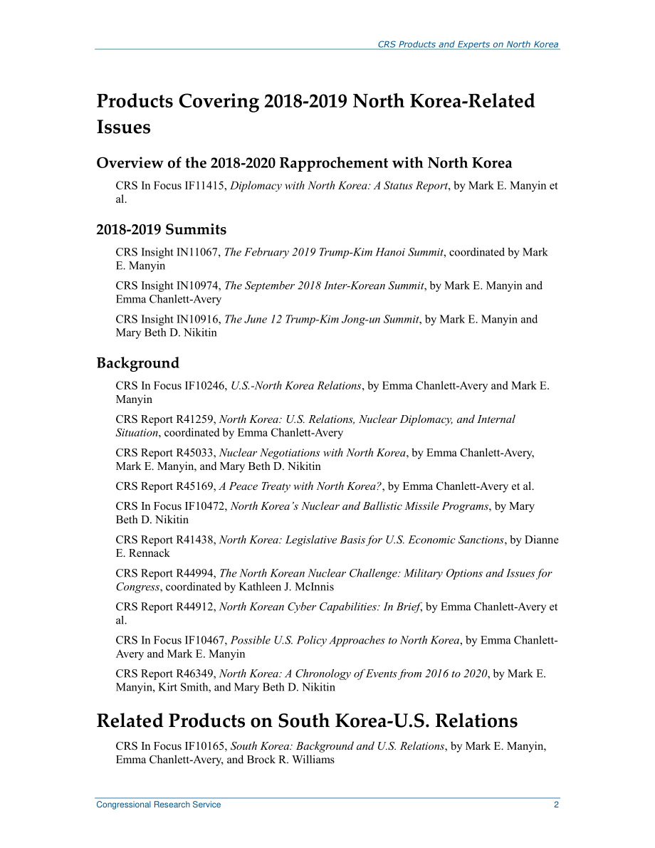 [20200512]R45056_CRS产品和朝鲜问题专家 .pdf_第3页
