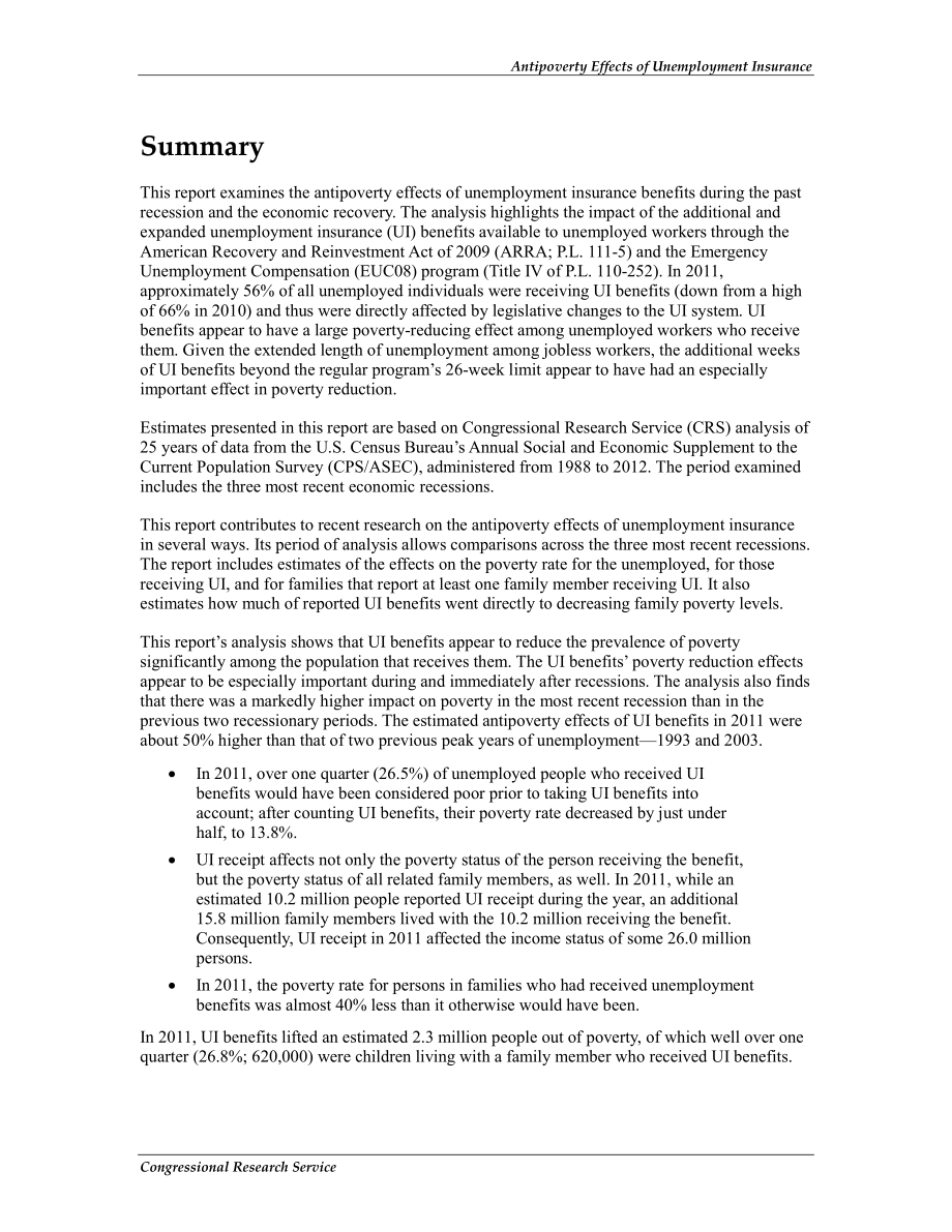 [20130410]R41777_失业保险的反贫困效应.pdf_第2页