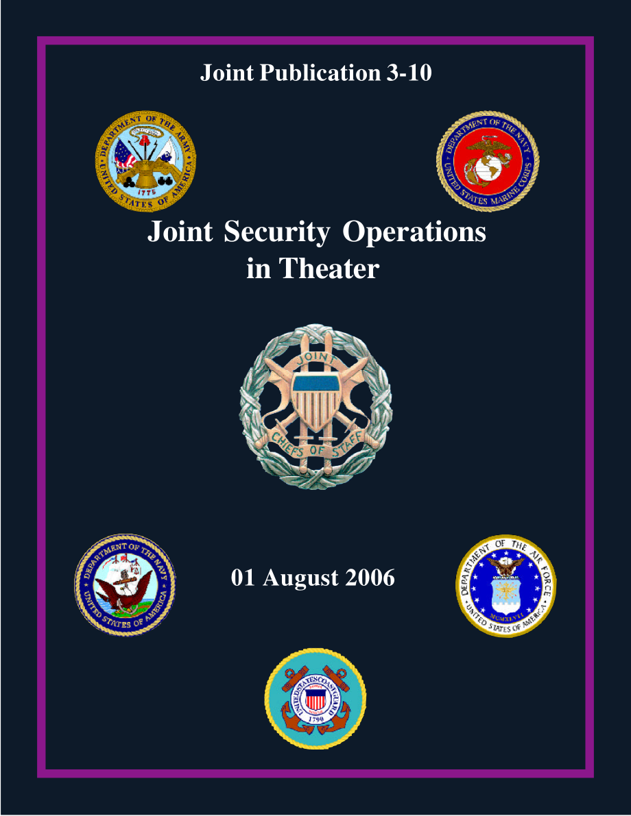 JP 3-10_战区联合安全行动[20060801].pdf_第1页