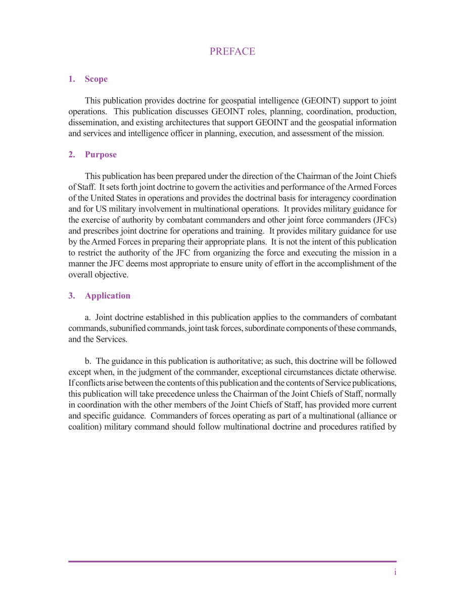 JP 2-03_向联合作战提供地理空间情报支持[20070322].pdf_第2页