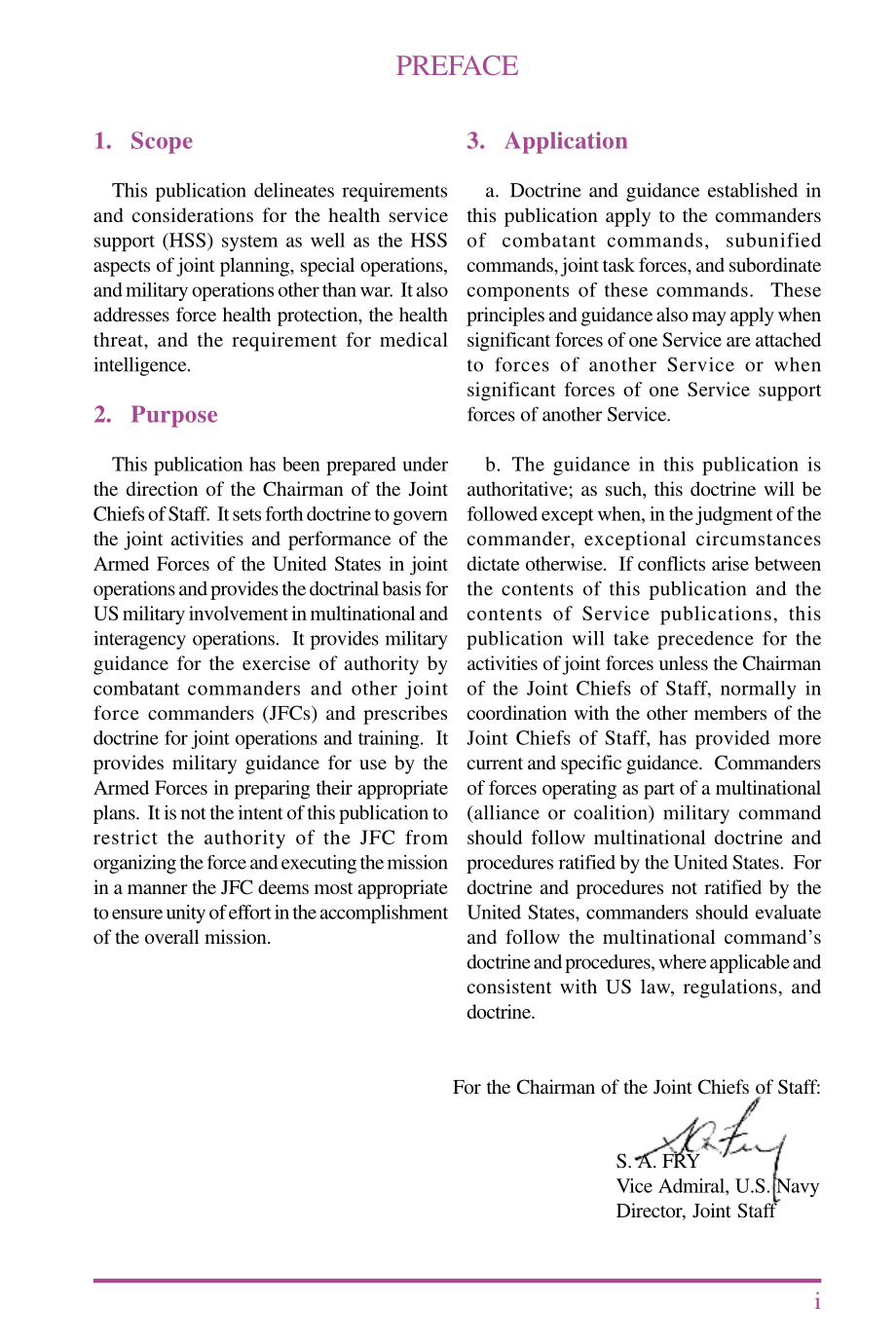 JP 4-02_联合作战中的卫勤保障条令[20010730].pdf_第2页
