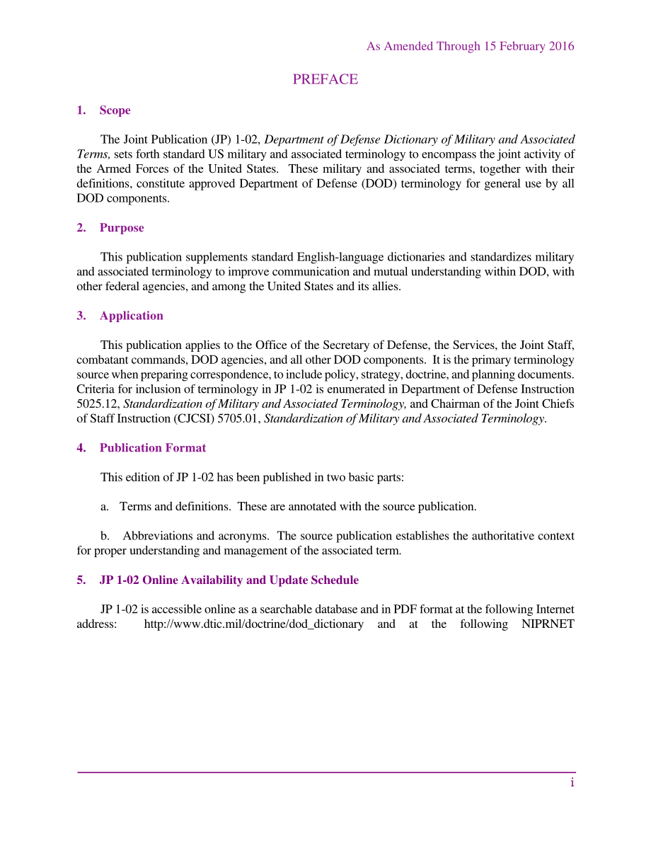 JP 1-02_国防部军事及相关术语词典[20160215].pdf_第3页