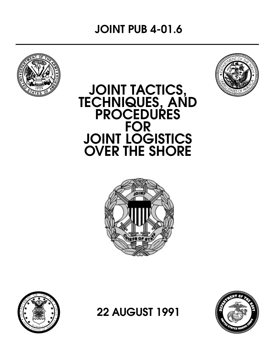 JP 4-01.6. _海上物流的联合战术、技术和程序[19910822].pdf_第1页
