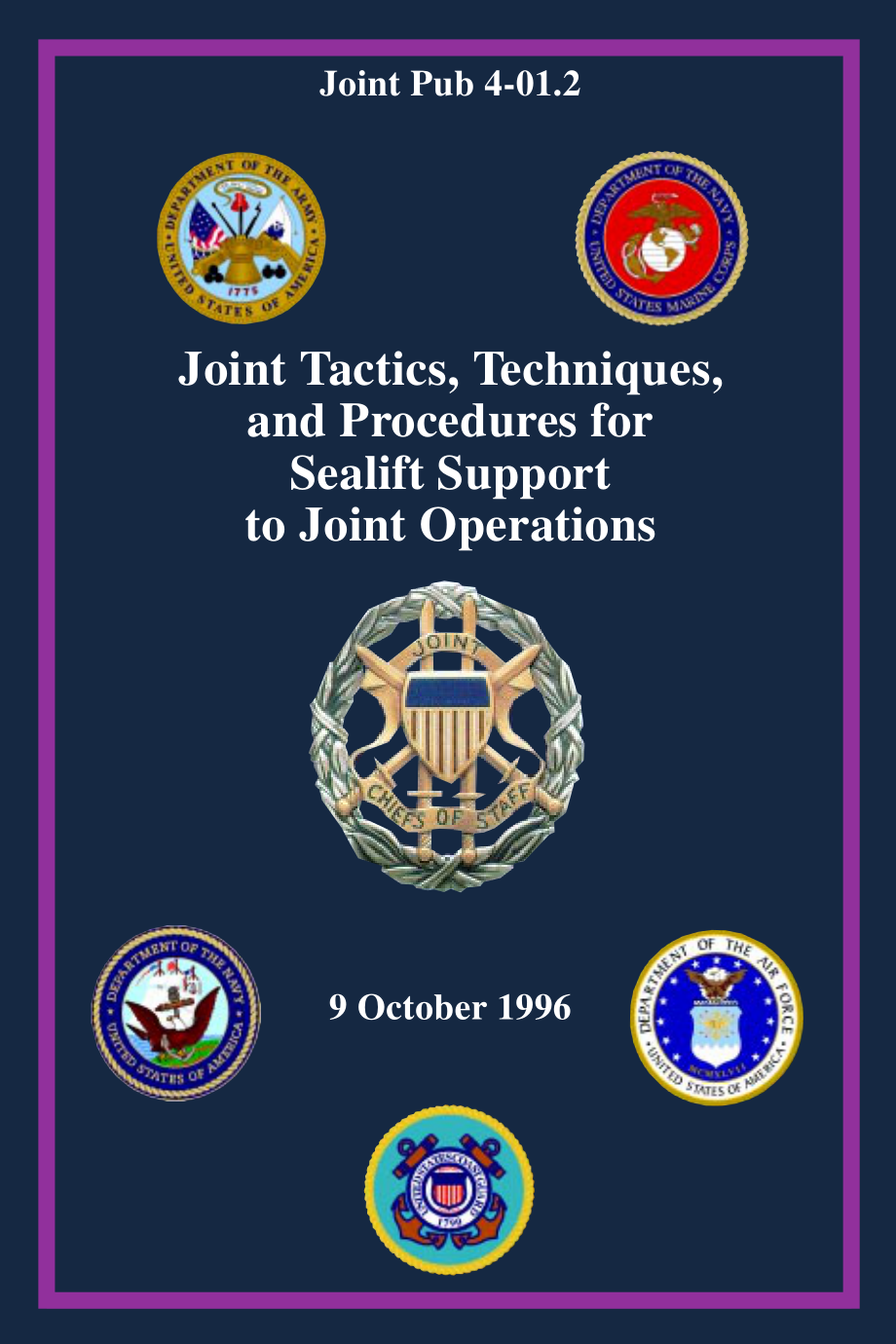 JP 4-01.2_联合作战海上支援的联合战术、技术和程序[19961009].pdf_第1页