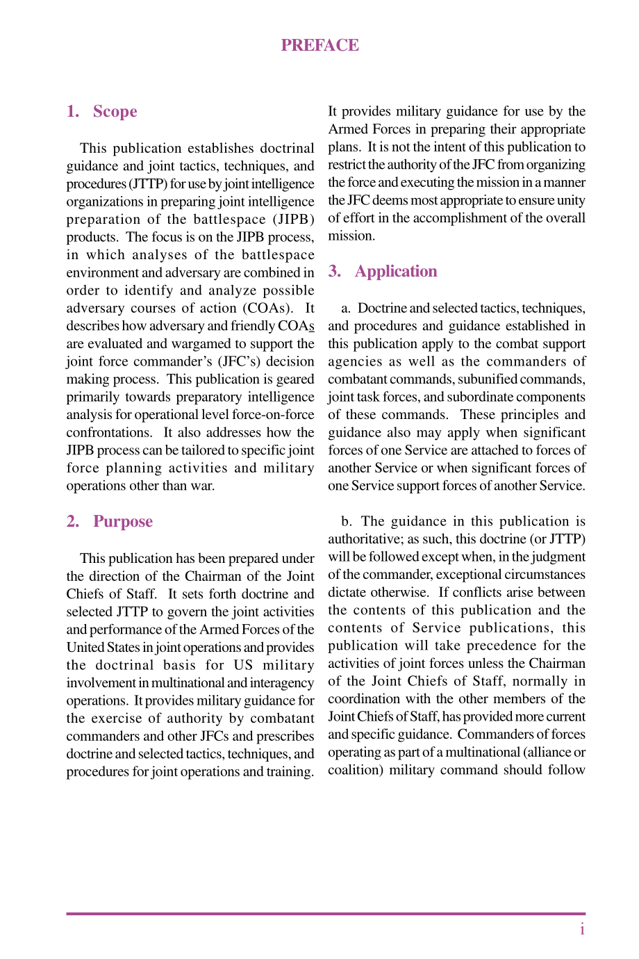 JP 2-01.3_战场联合情报准备的联合战术、技术和程序[20000524].pdf_第2页