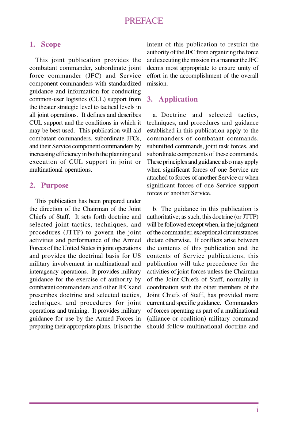 JP 4-07_联合作战中的通用后勤联合战术、技术和程序[20010611].pdf_第2页