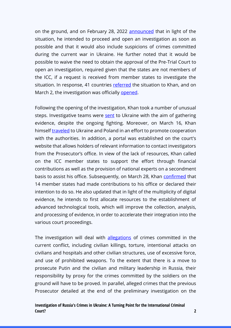 调查俄罗斯在乌克兰的罪行：国际刑事法院的转折点_第2页