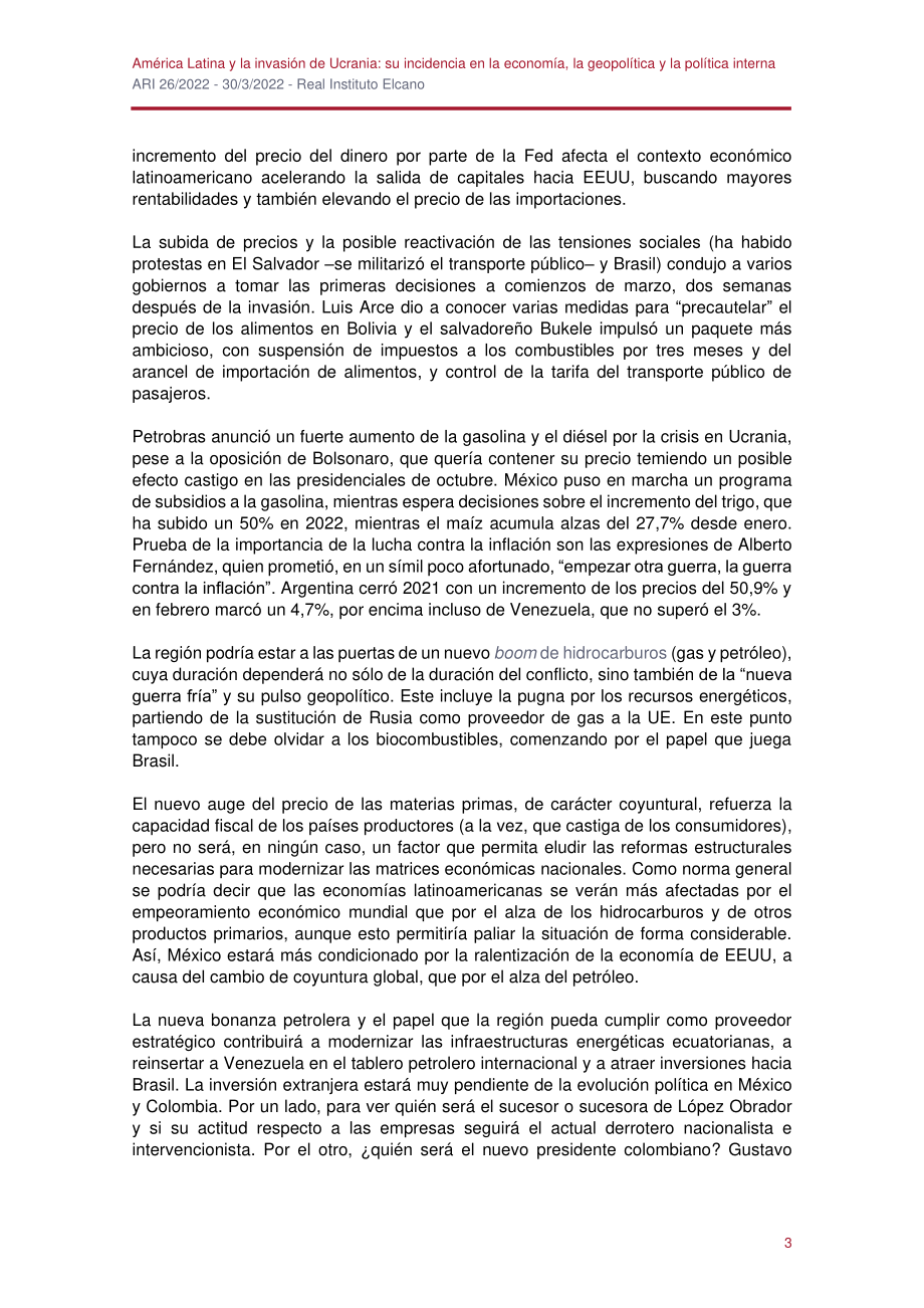 拉丁美洲与乌克兰入侵 其在经济、地缘政治和国内政治中的影响_第3页