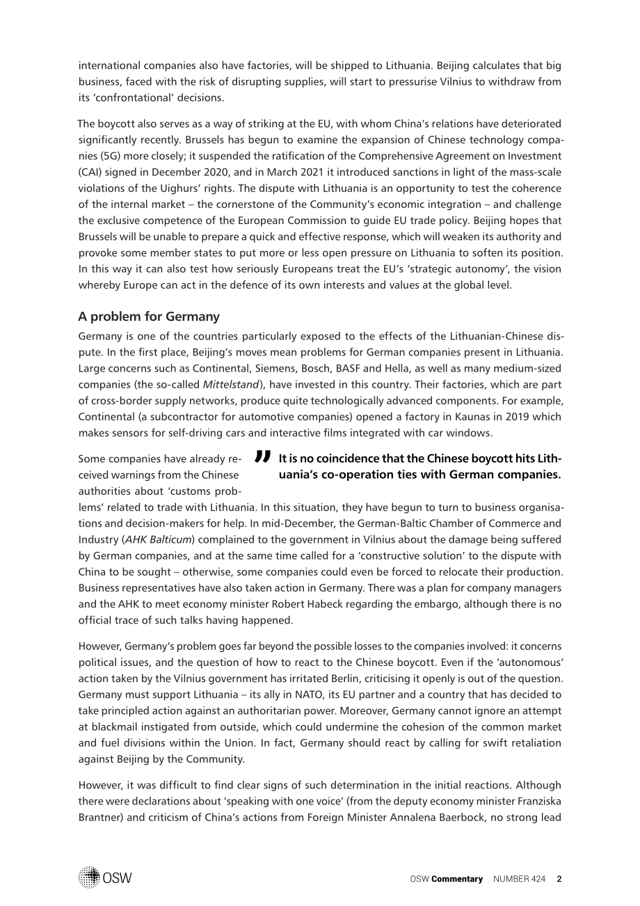 德国与立陶宛与中国的贸易冲突_第2页