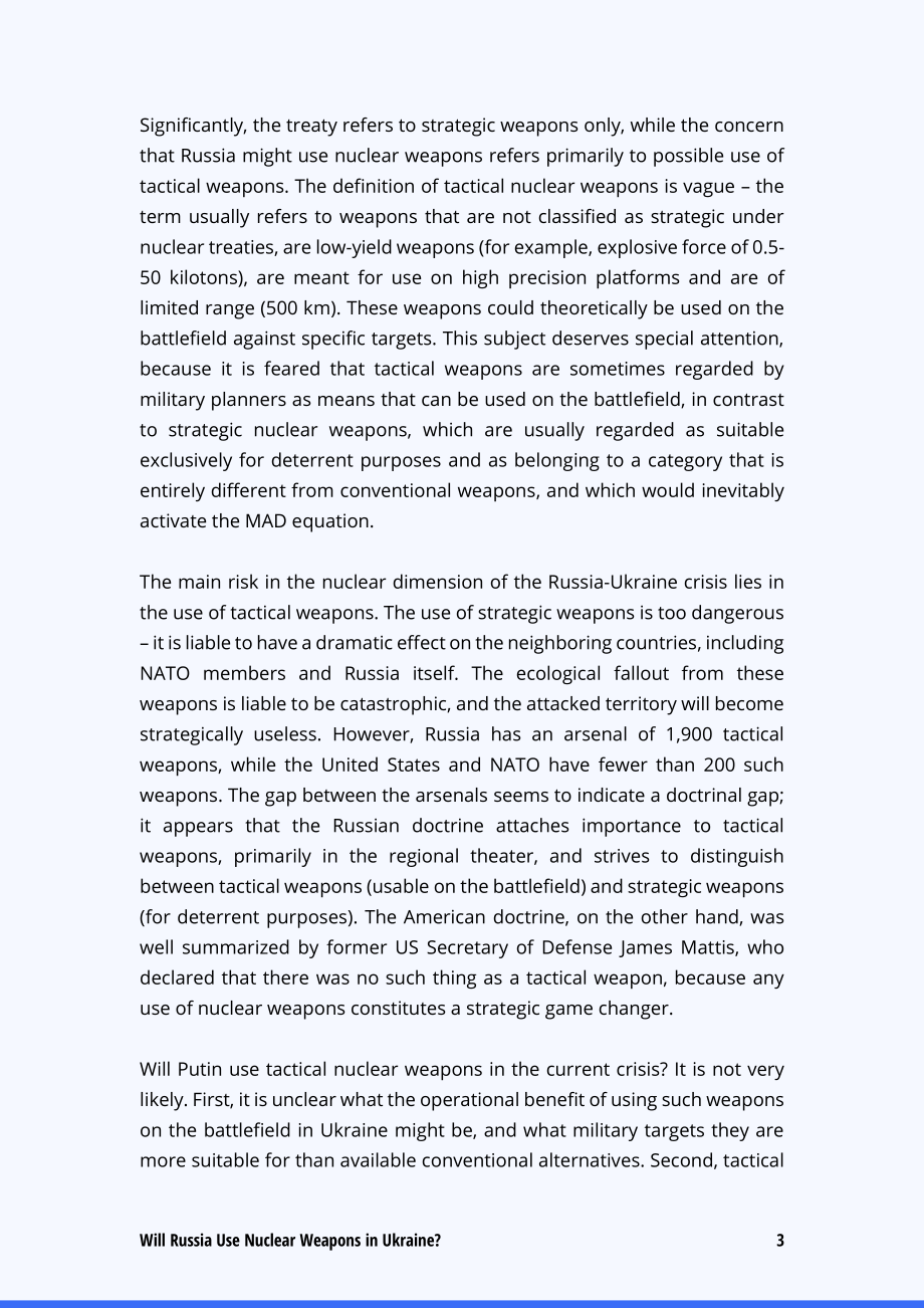 俄罗斯会在乌克兰使用核武器吗？_第3页
