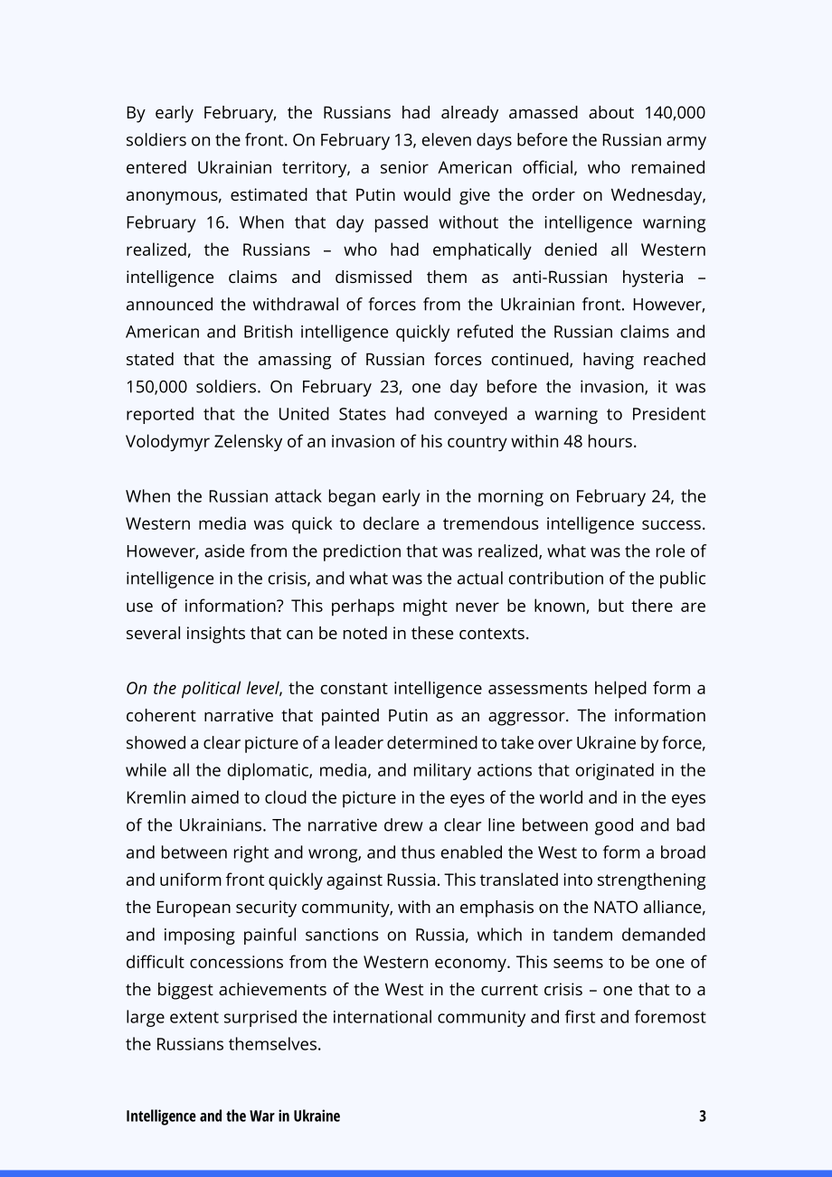 情报与乌克兰战争 公开披露的有限权力_第3页