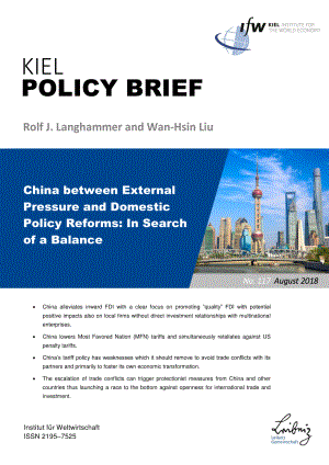 [德国基尔]在外部压力和国内政策改革之间寻找平衡的中国[2018]
