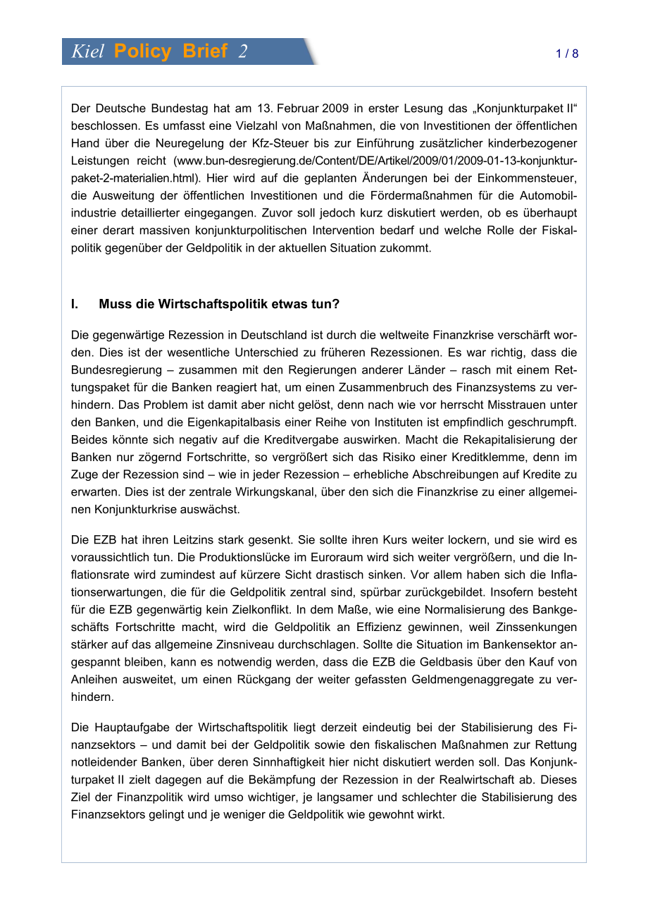 [德国基尔]随着经济刺激计划走出危机？（德文）[2009]_第2页