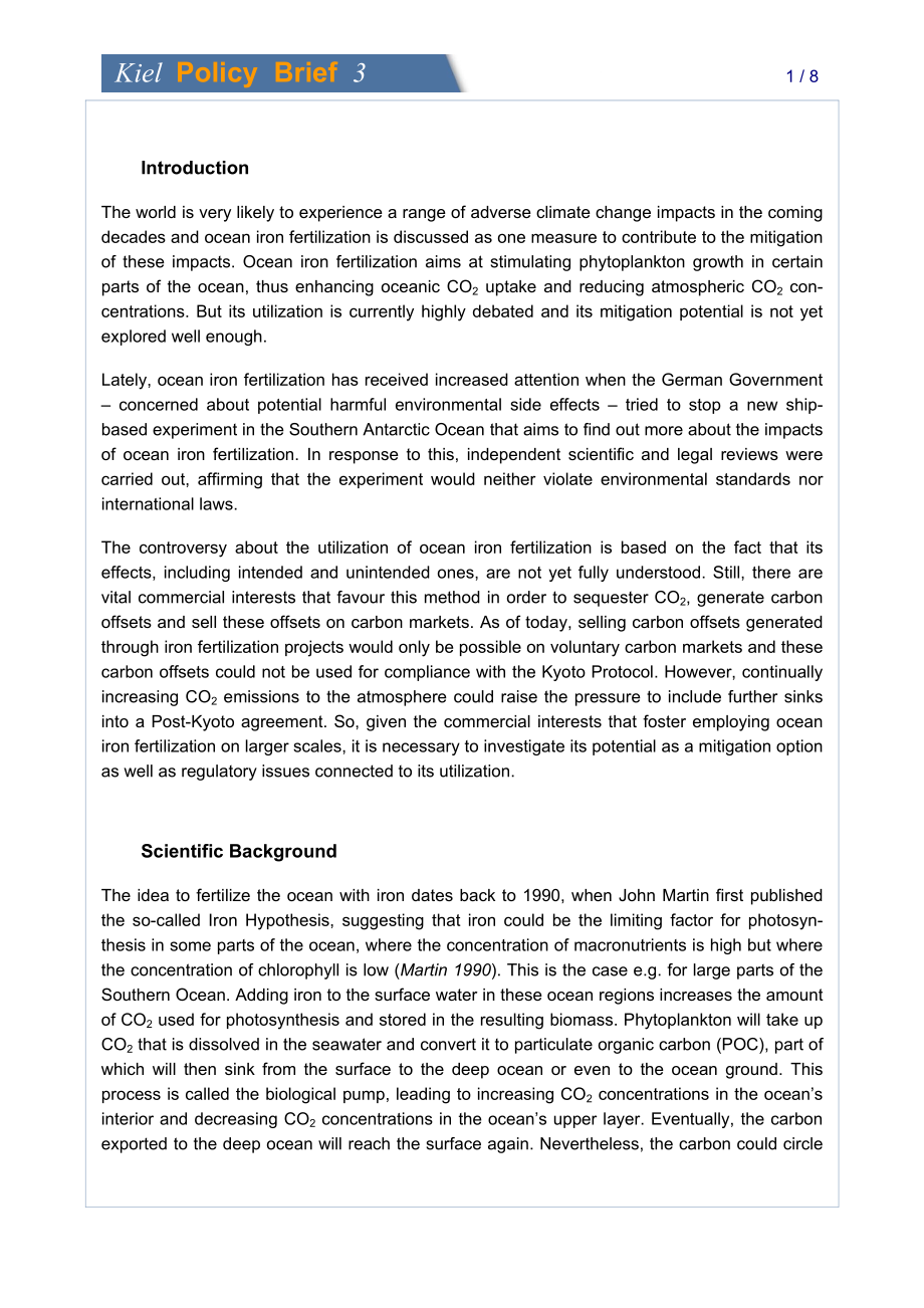 [德国基尔]海洋铁肥：缓解气候变化的选择？[2009]_第2页