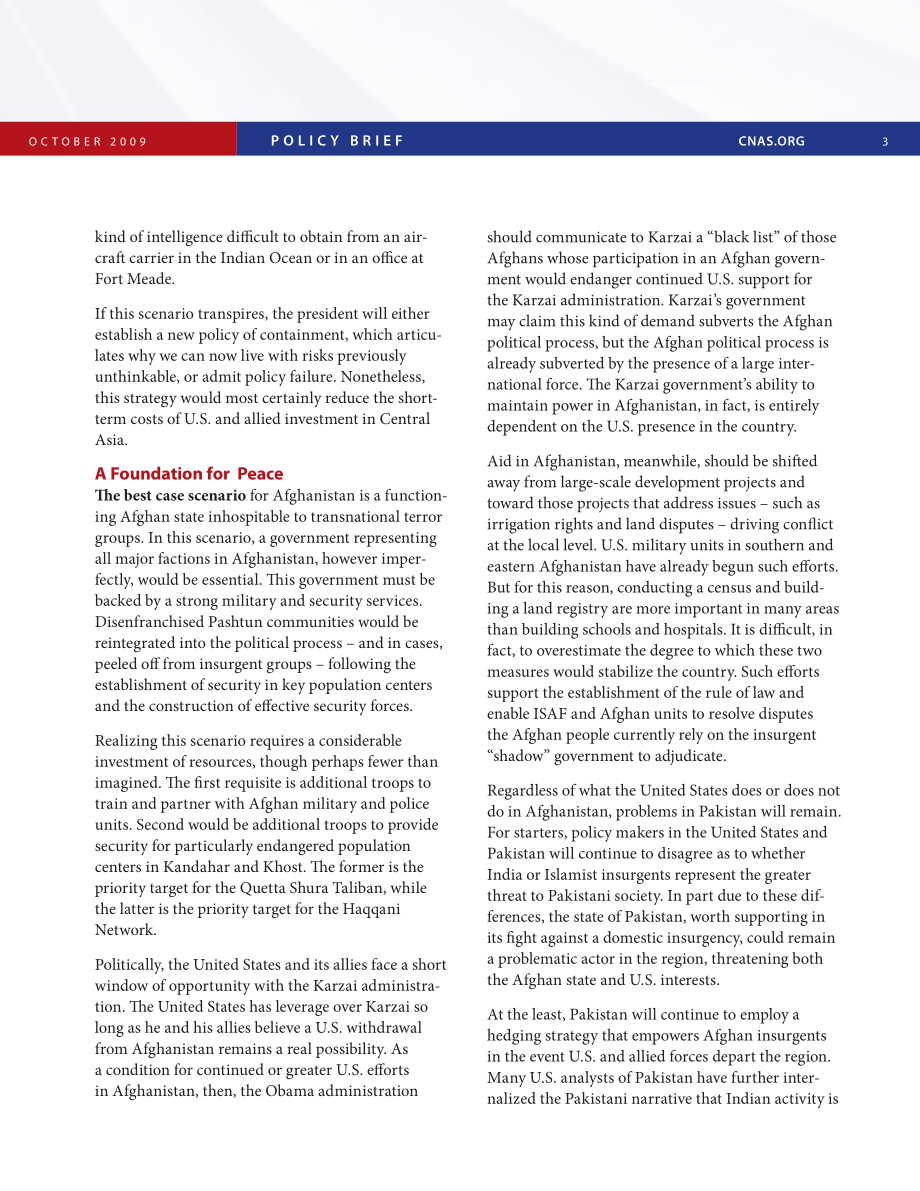 CNAS政策简报-阿富汗2011 三种场景[20091020].pdf_第3页