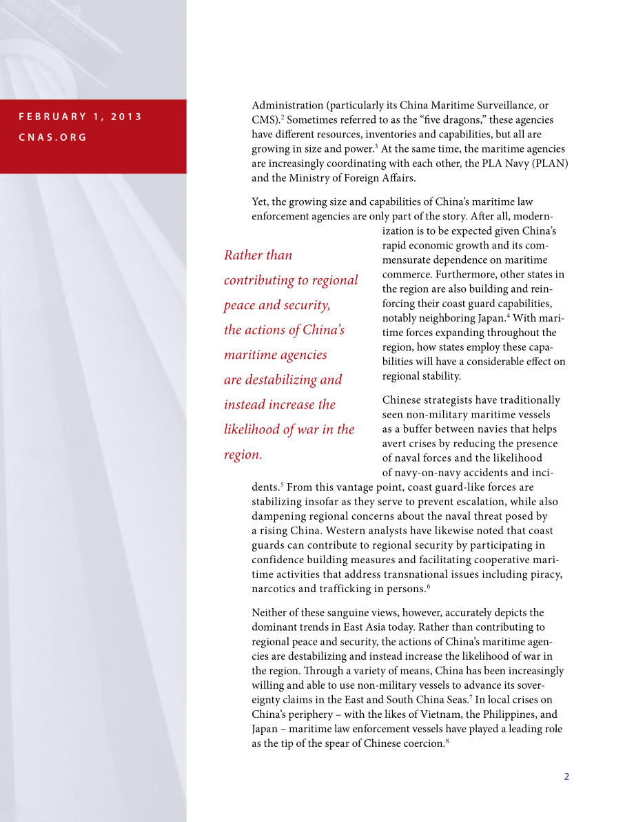中国修正主义的挑战 中国非军事海上船只的扩大作用[20130201].pdf_第2页