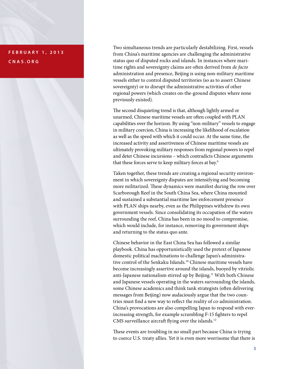 中国修正主义的挑战 中国非军事海上船只的扩大作用[20130201].pdf_第3页