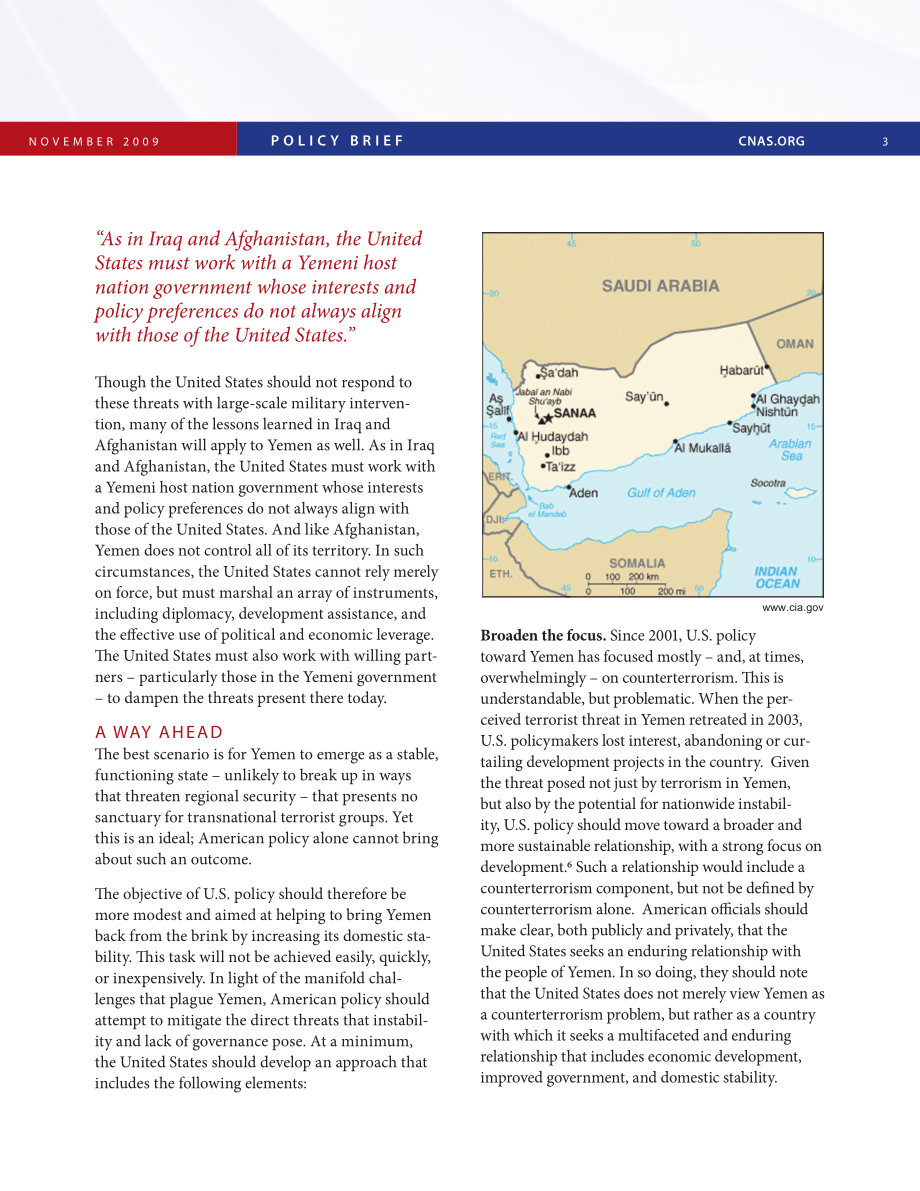 在刀刃上 也门的动荡和对美国利益的威胁[20091120].pdf_第3页