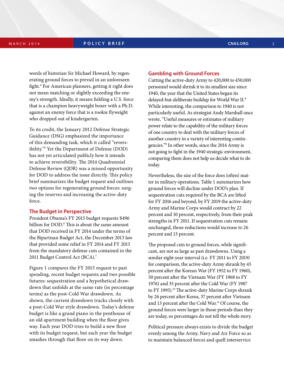 与地面部队赌博 2015国防预算和2014四年防务审查[报告].pdf_第2页