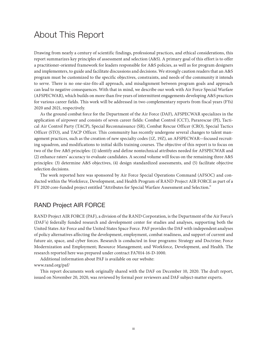 RAND_RRA549-1 美国空军特种作战人员的评估和选拔_第3页