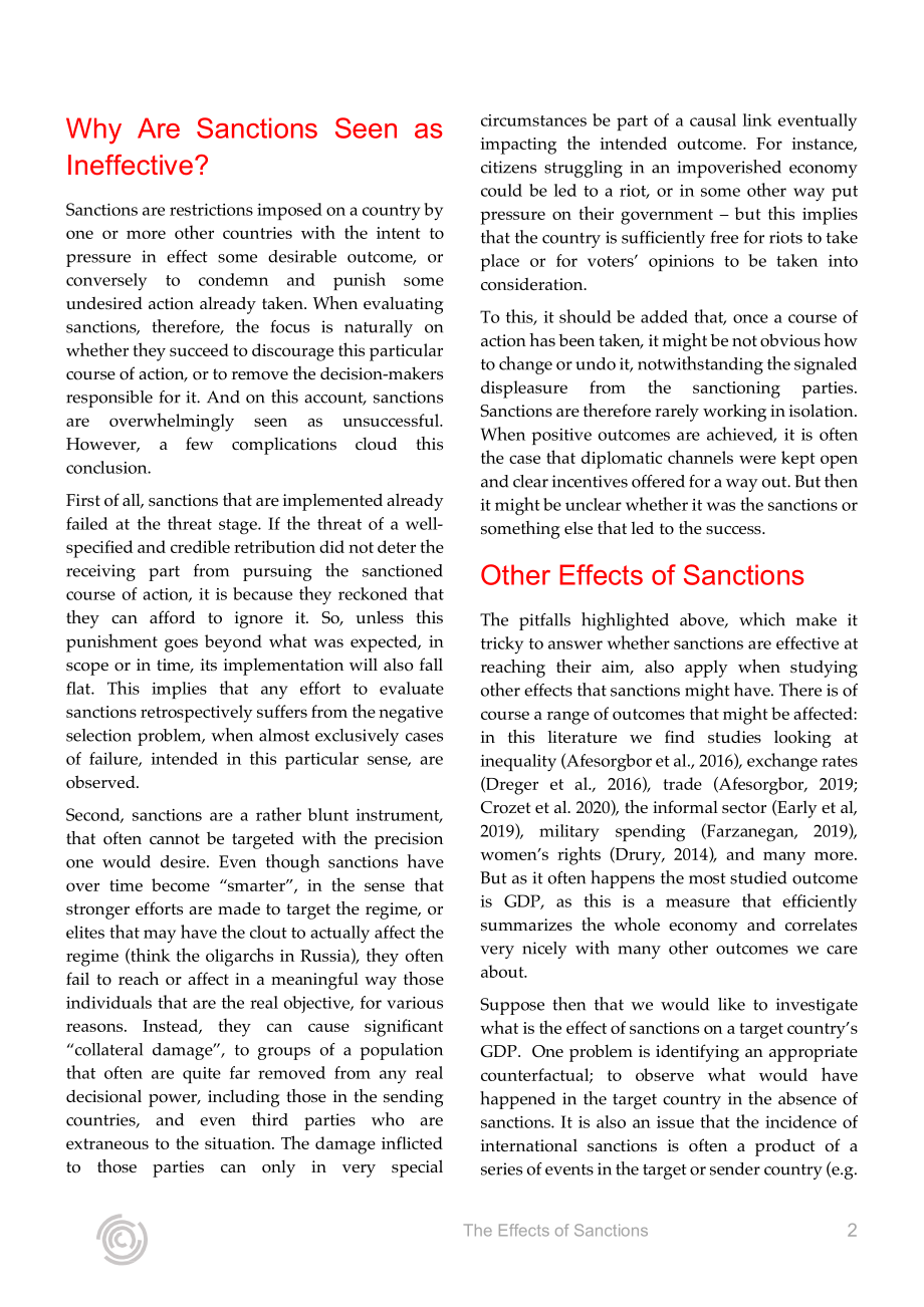 The effects of sanctions 制裁的影响_第2页