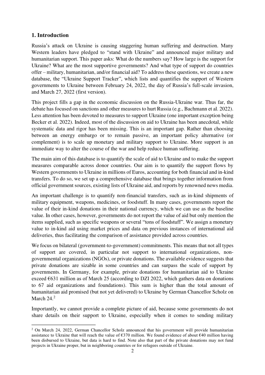 哪些国家帮助乌克兰以及如何引入乌克兰支持跟踪器_第3页