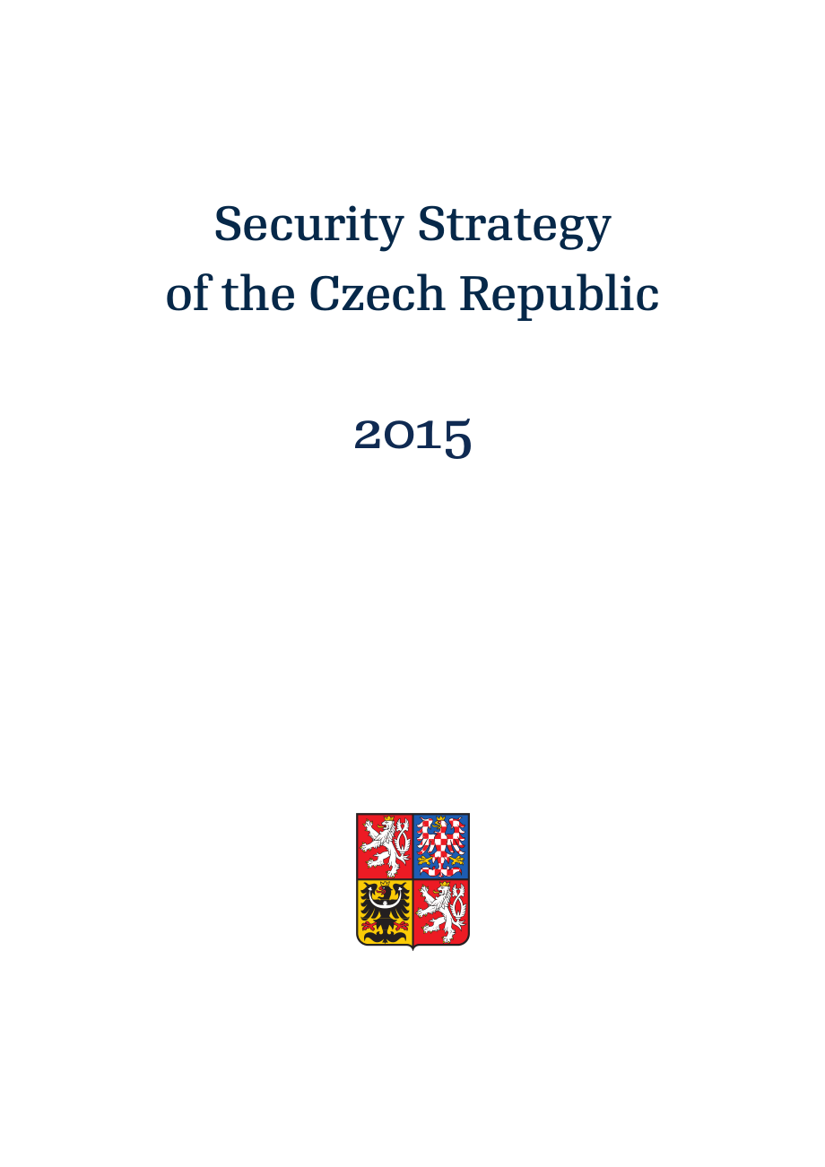 捷克共和国网络安全战略15_02_Security_Strategy_2015.pdf_第1页