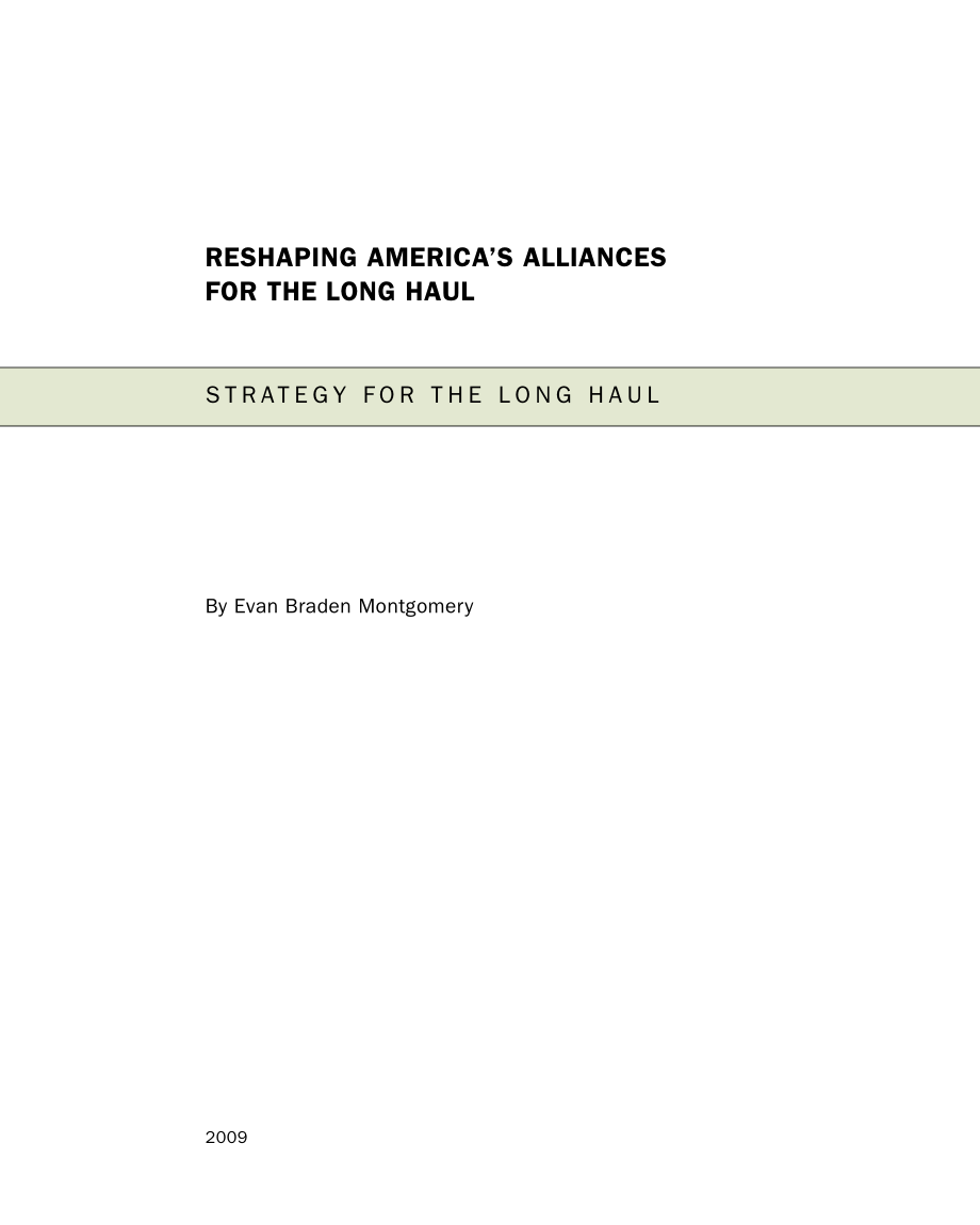 CSBA_20090601_重塑美国的长期联盟.pdf_第3页