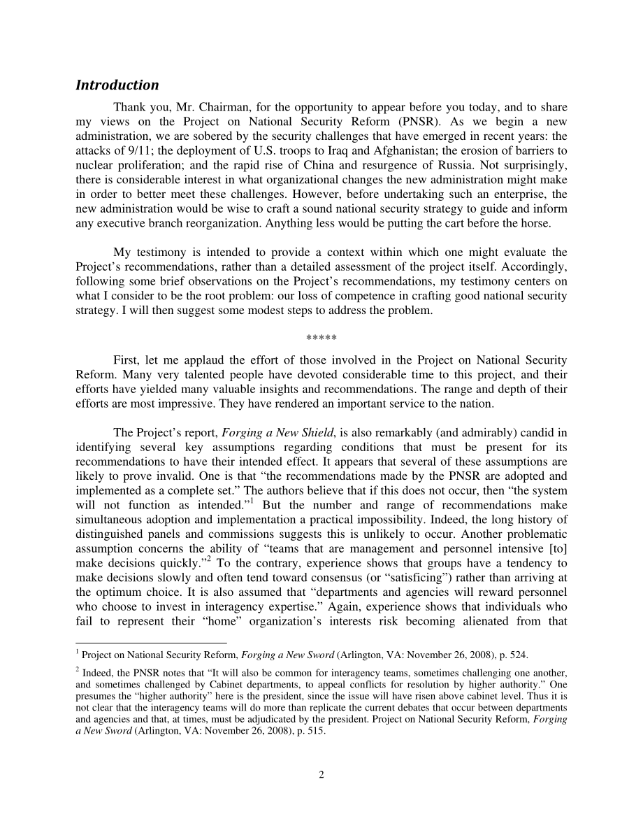 CSBA_20090319_国家安全改革项目：挑战与要求.pdf_第2页