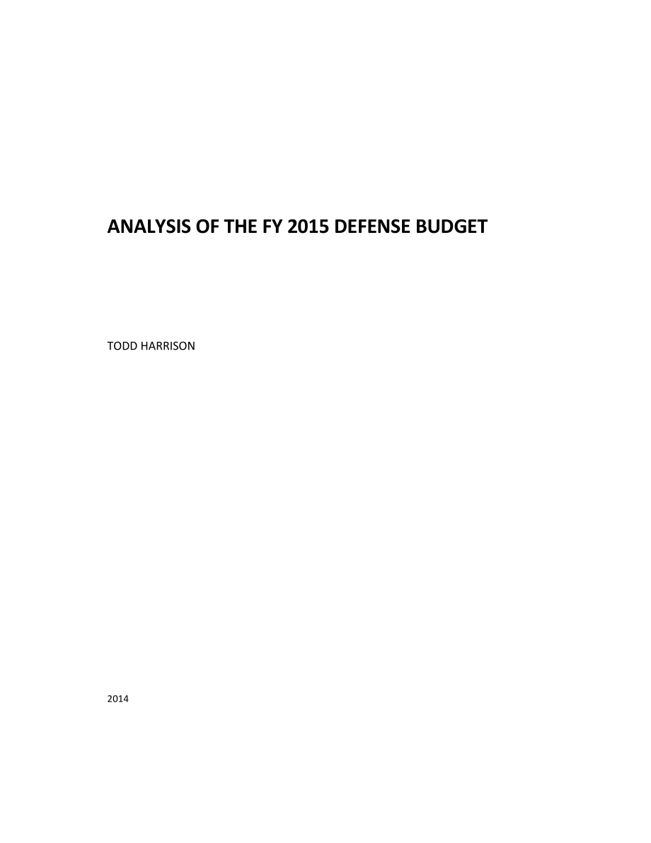 CSBA_20140904_2015财年国防预算分析.pdf_第3页