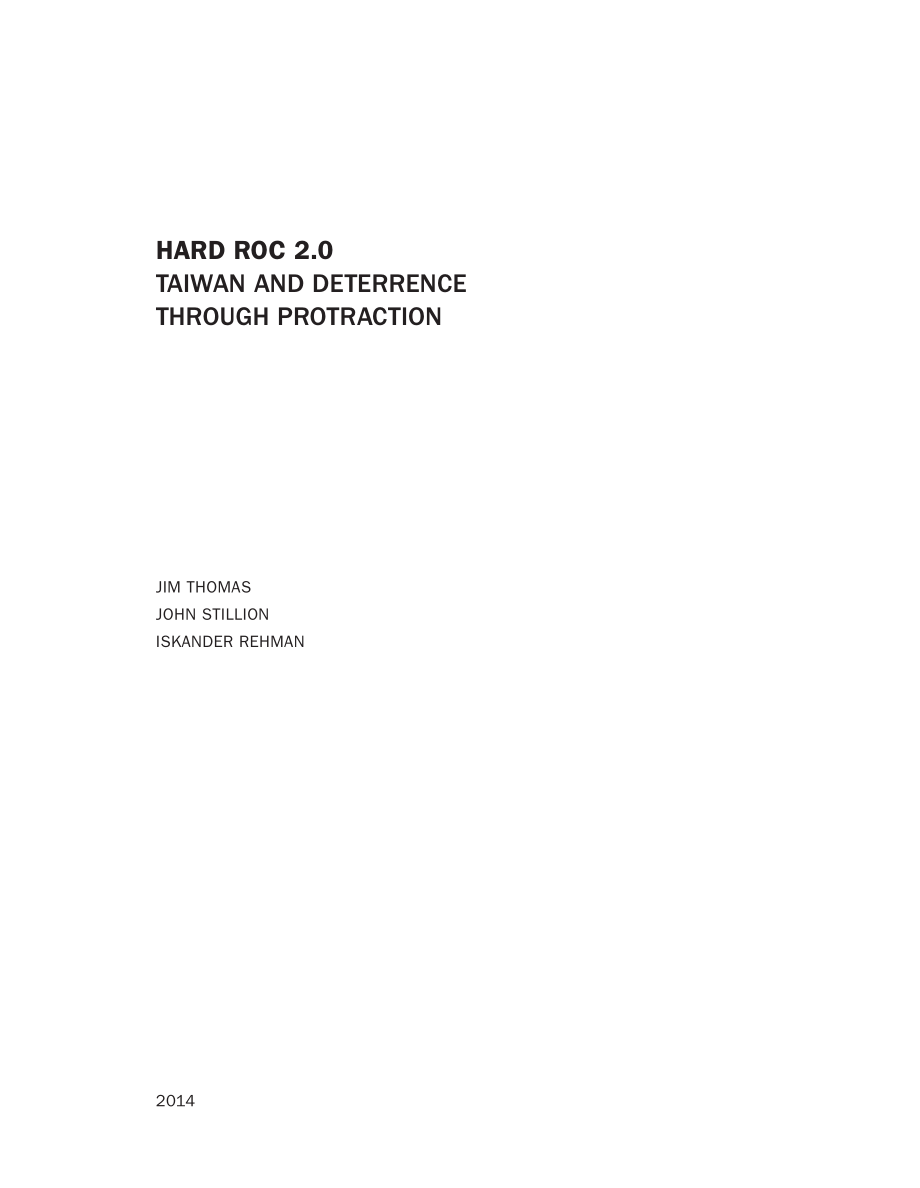 CSBA_20141221_硬ROC2.0：台湾与延伸威慑.pdf_第3页
