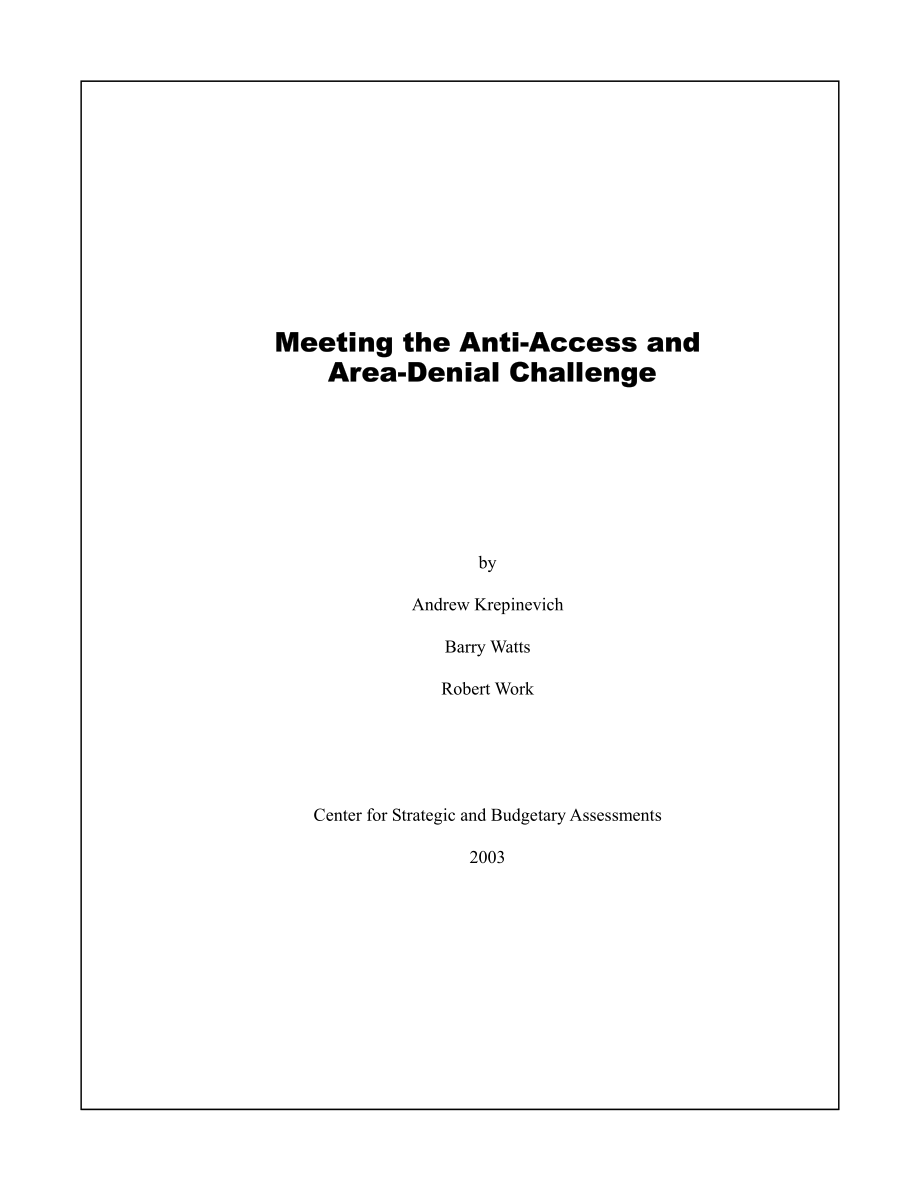 CSBA_20030520_迎接反介入和区域封锁的挑战.pdf_第3页
