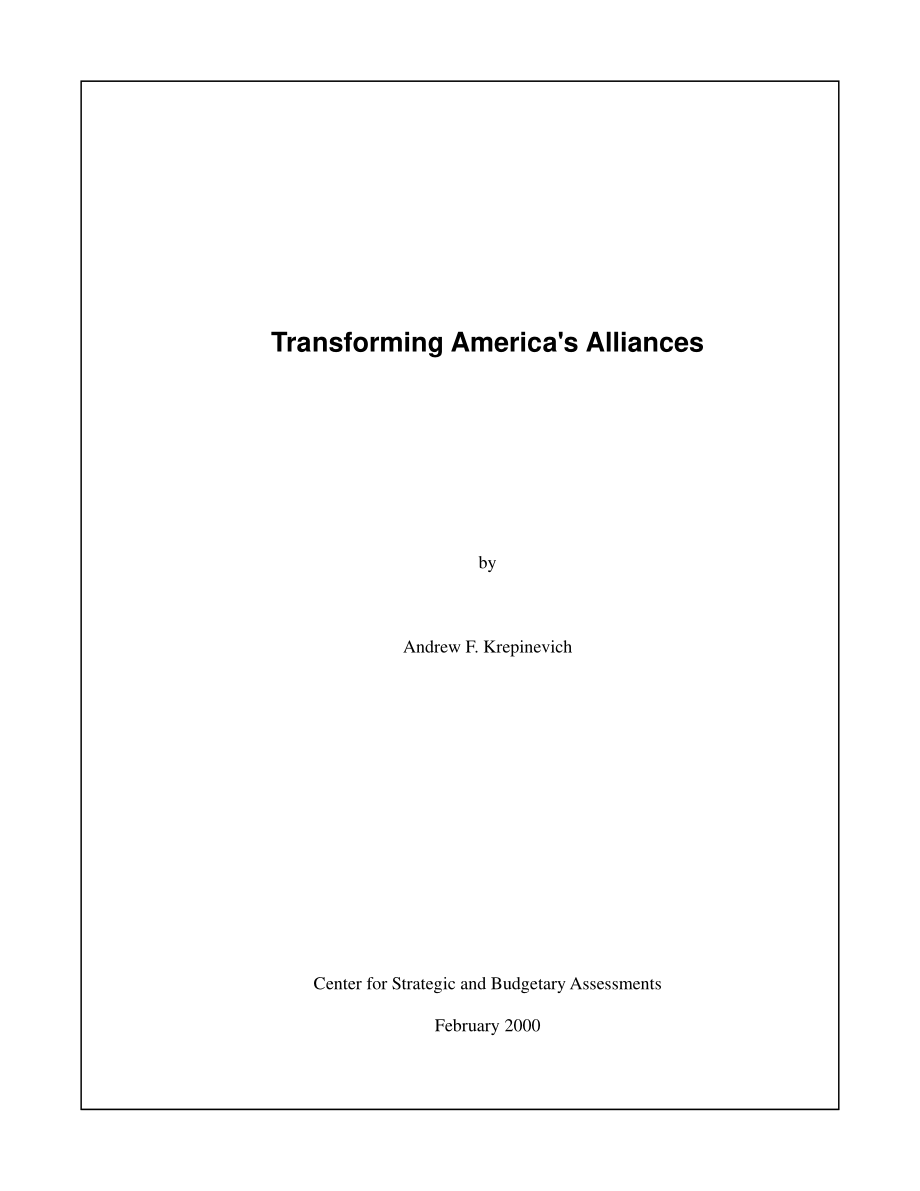 CSBA_20000201_改变美国的联盟.pdf_第3页