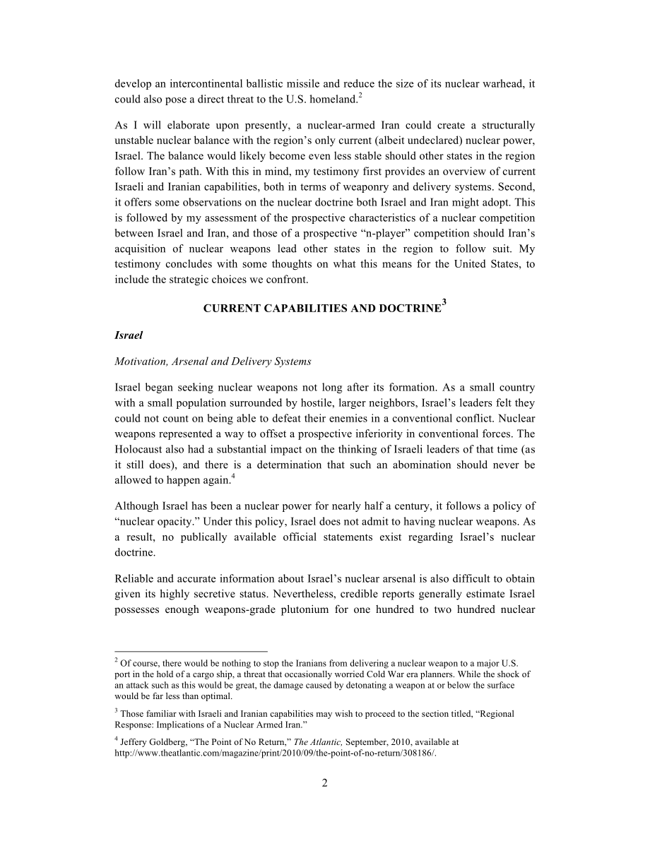 CSBA_20150303_中东日益增长的核能力及其对美国安全的影响.pdf_第2页