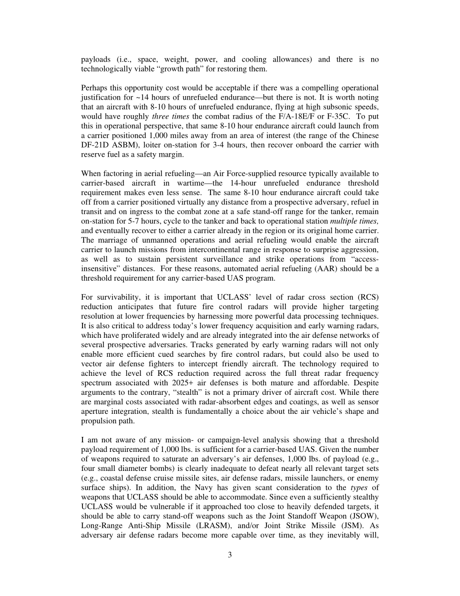 CSBA_20140715_无人驾驶航母发射的空中监视和打击(UCLASS)要求评估.pdf_第3页