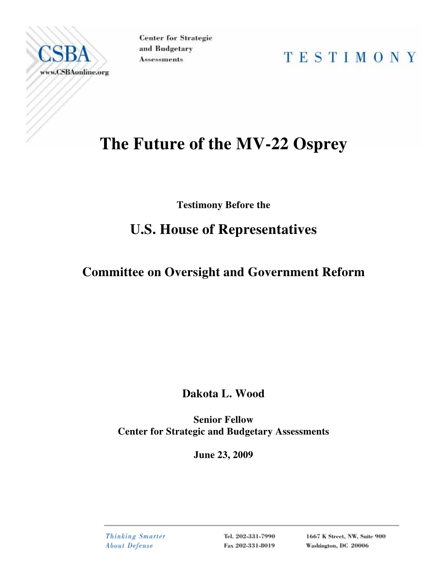 CSBA_20090623_Mv-22鱼鹰的未来.pdf_第1页