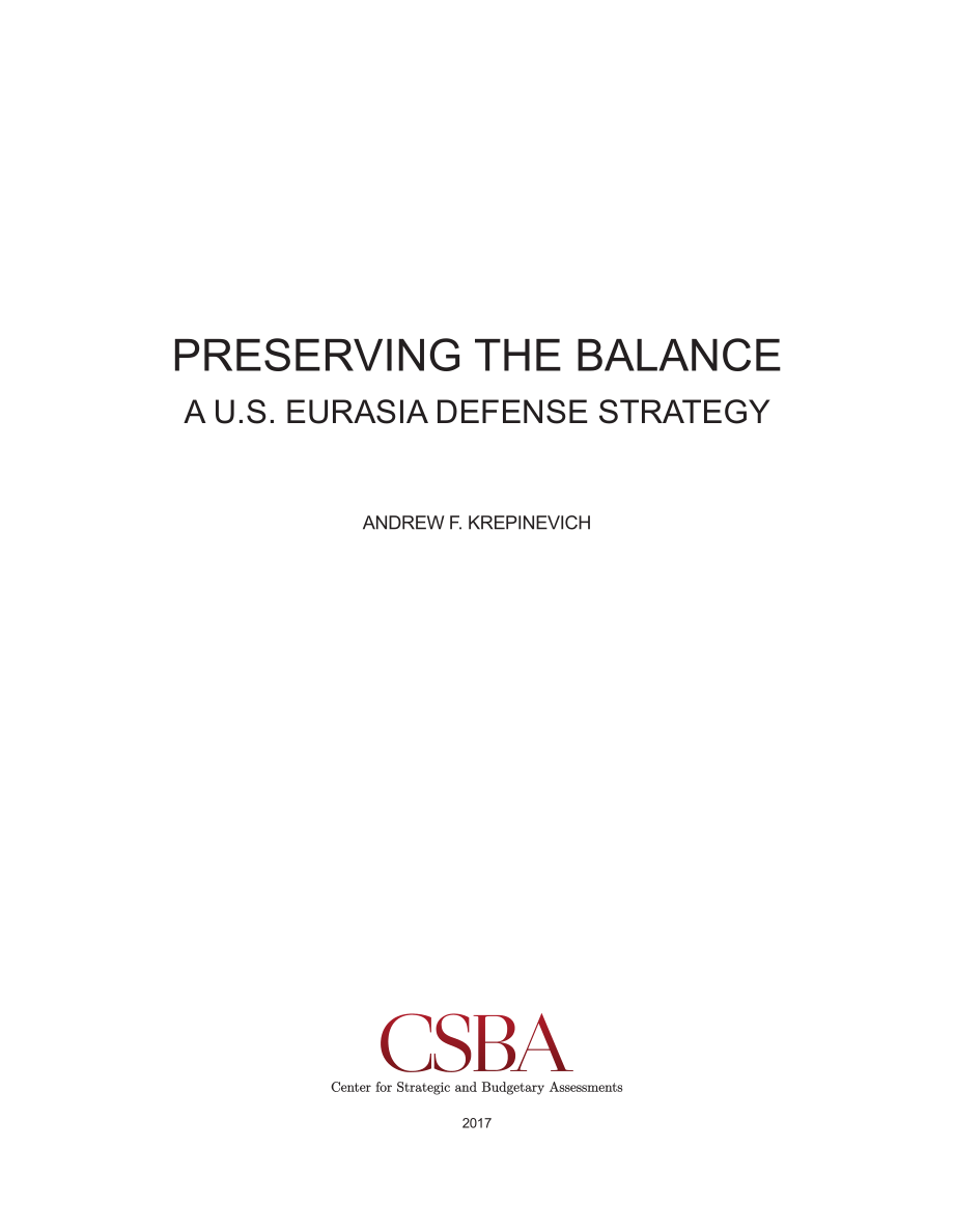 CSBA_20170119_保持平衡：美国的欧亚防务战略.pdf_第3页