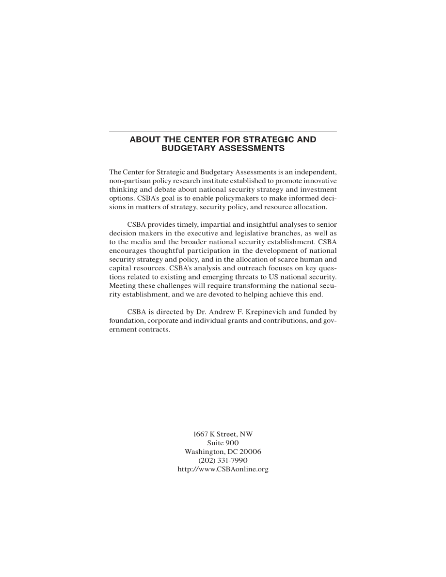 CSBA_20071017_简易爆炸装置和MRAPs：复杂不规则作战中的武力防护.pdf_第3页