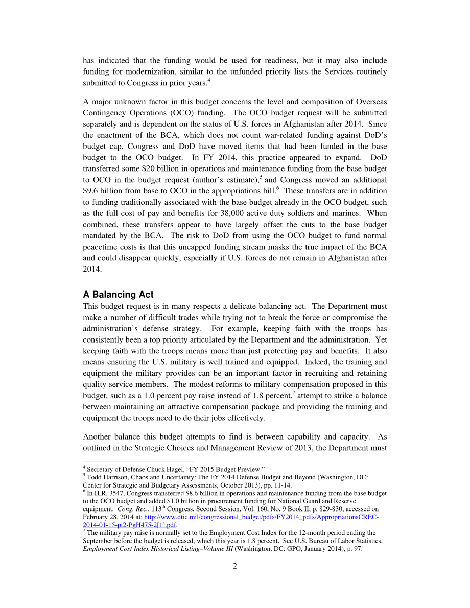 CSBA_20140303_2015财年国防预算：平衡战略和资源.pdf_第3页