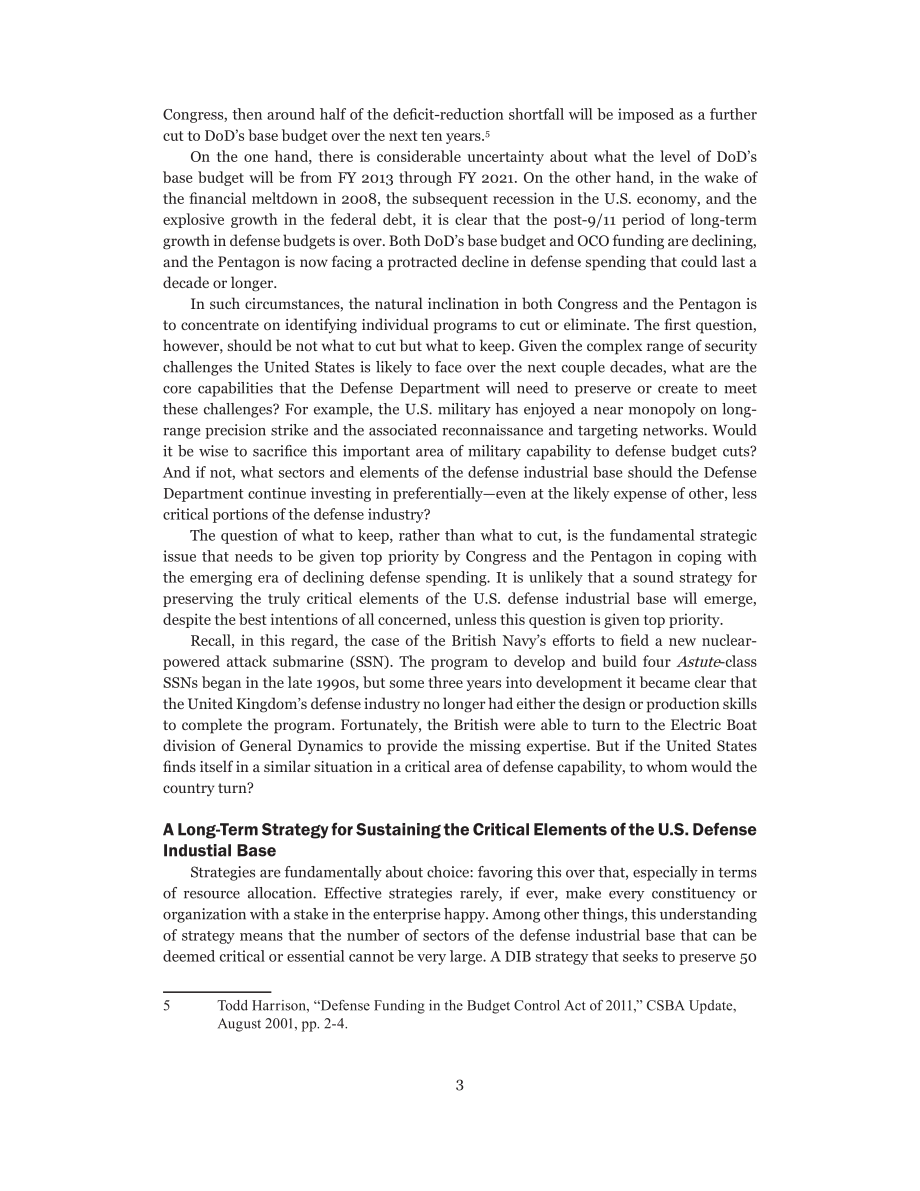 CSBA_20111024_国防工业基地：国家安全的当务之急.pdf_第3页