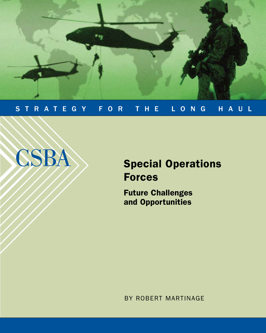 CSBA_20081117_特种部队：未来的挑战和机遇.pdf_第1页