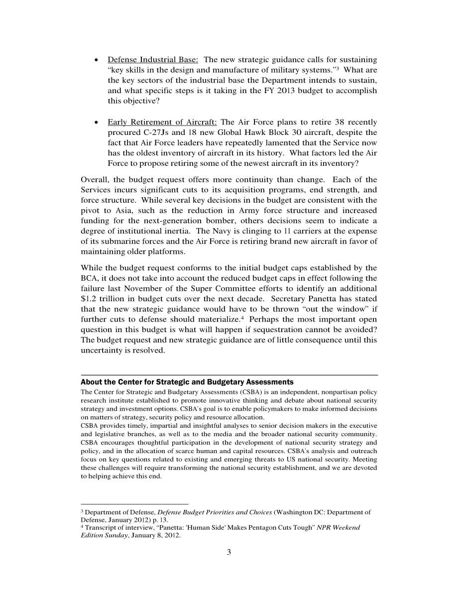 CSBA_20120213_2013财年国防预算：持续还是变化？.pdf_第3页