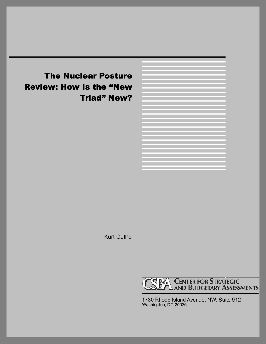 CSBA_20020729_核态势评论：“新核三角”怎么会是新的？.pdf_第1页