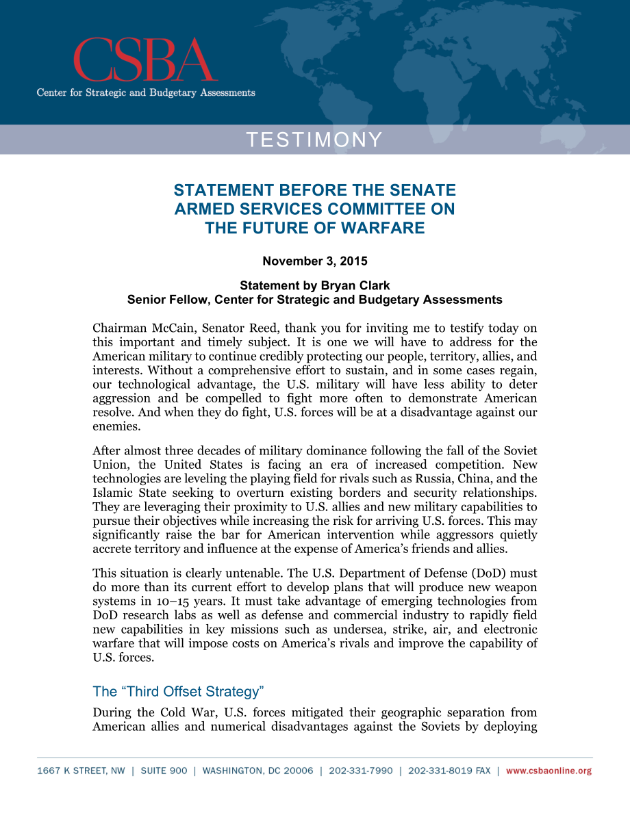 CSBA_20151103_战争的未来.pdf_第1页
