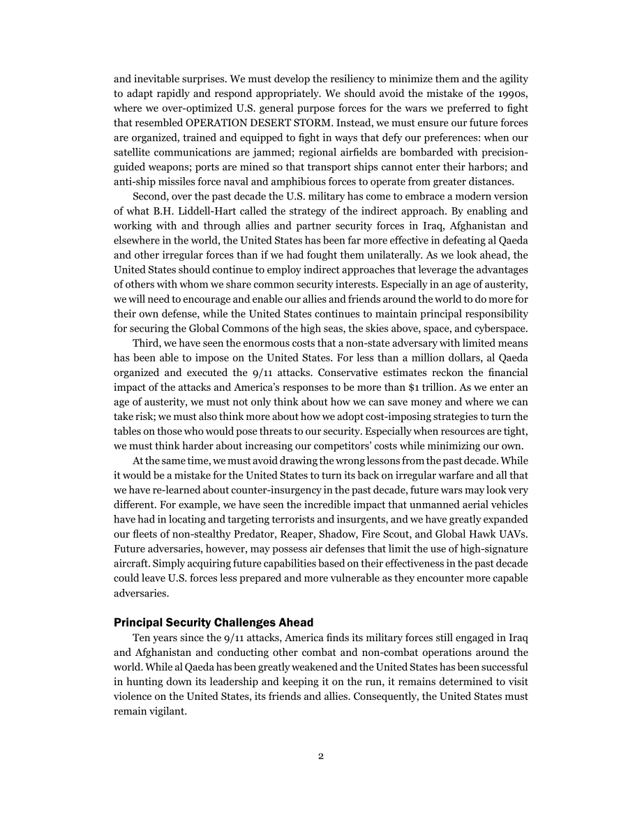 CSBA_20110913_911事件十年后美国国防和军队的未来.pdf_第2页
