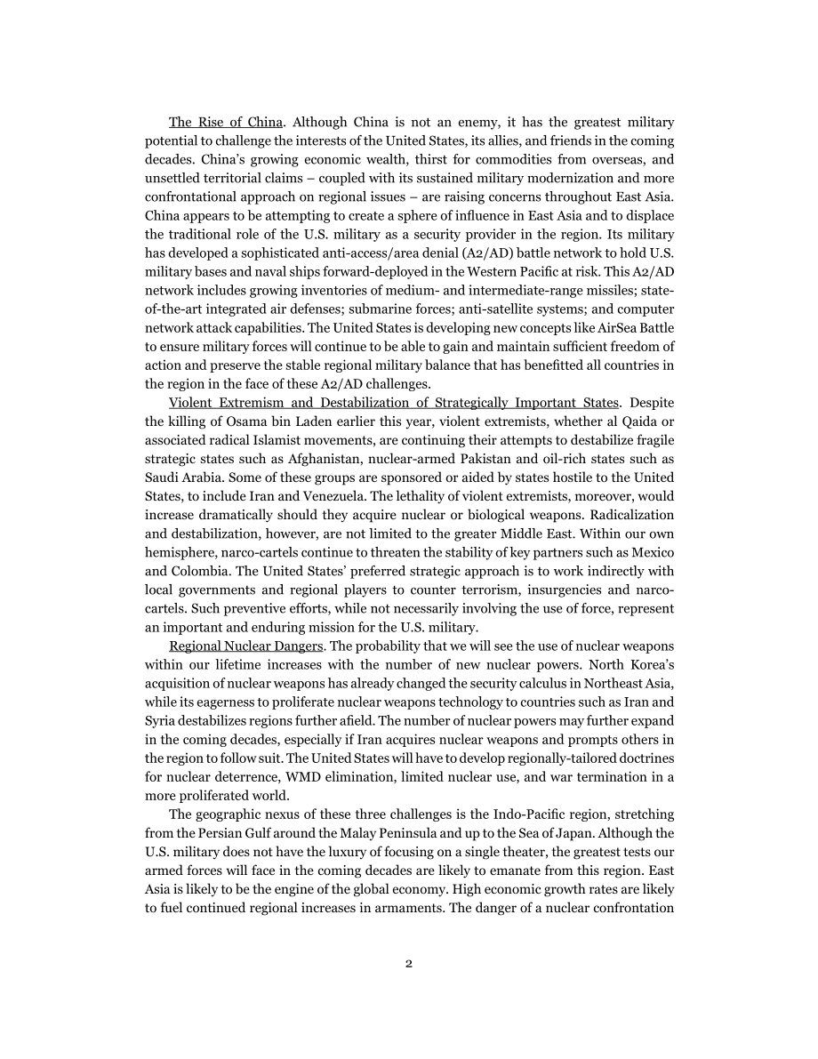 CSBA_20110726_美国国防部应对新威胁的技术和能力投资.pdf_第2页