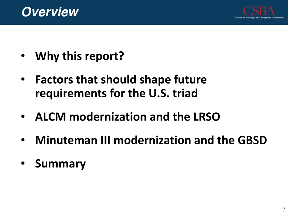 CSBA_20180411_维持美国的核威慑力量：LRSO和GBSD.pdf_第2页